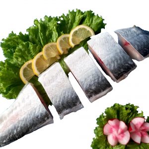 Cá Tra fillet còn da cắt miếng